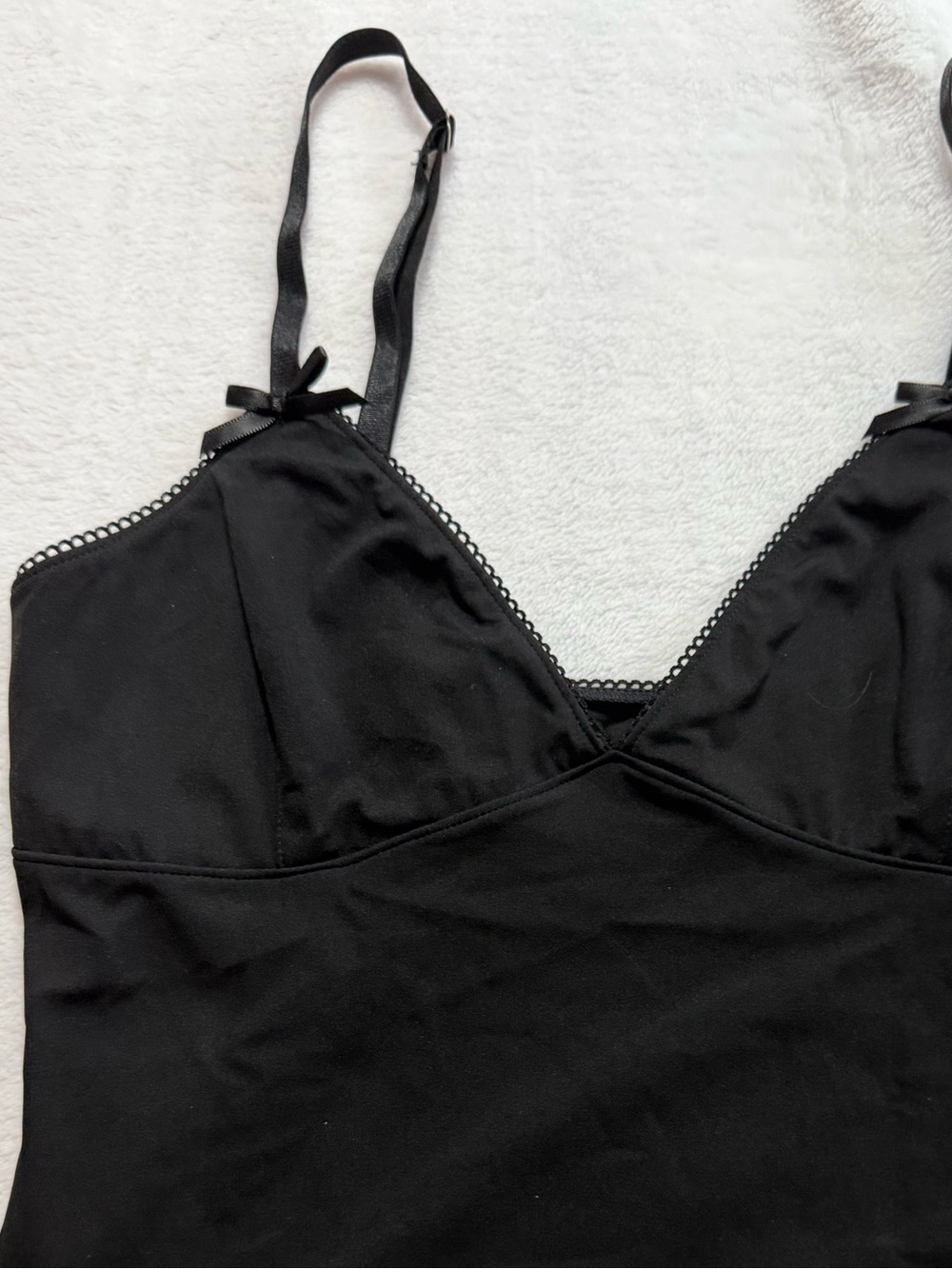 NWT PacSun Black Lace-Trim Adjustable Cami Medium - Picture 4 of 7